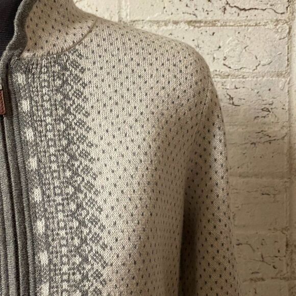 Orvis Wool Cashmere Blend Cardigan Reindeer Small - Picture 3 of 10